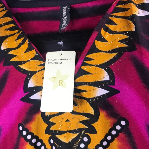 TRUE ROCK Maxi Pink Print Gafton Lightweight Dress - Picture 6 of 10